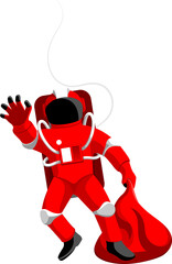 Astronaut Santa Claus