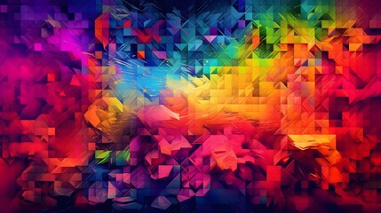 abstract colorful blockchain background