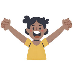 Fototapeta premium cheers cheerleader people pom pom girl cheering squad female woman