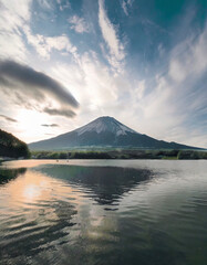 富士山　初日の出 　ai生成画像