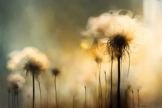 dandelion in the wind