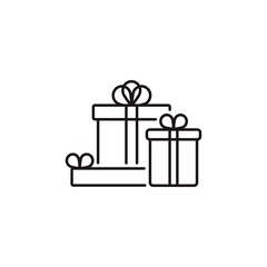 Gift box for the holiday gifts christmas icon