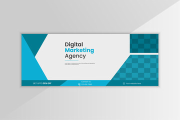Creative corporate business marketing social media facebook cover design.
