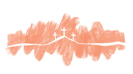 cross drawings for background religious concept illustration Can be applied to media and design work.