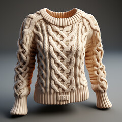 3d model of girl's sweater - obrazy, fototapety, plakaty