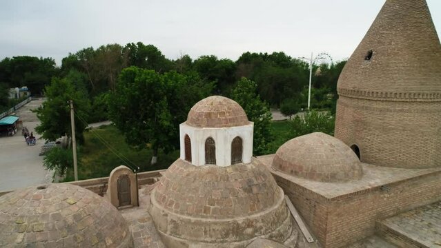 Ancient Asian mausoleum of CHASHMA AYUB in Bukhara, Uzbekistan