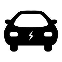 Obraz premium Electric car icon