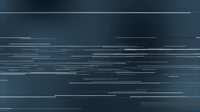 Modern background design with smoothly moving horizontal lines. Light stripes on dark black. Video animation. dark minimalist abstract motion background