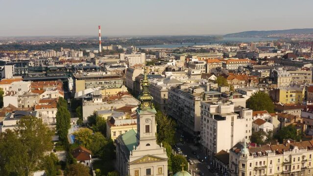 A bird's-eye view of Belgrade