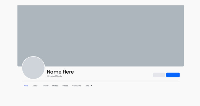 Facebook cover and profile picture mockup