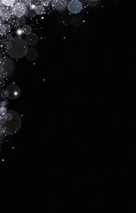 Luxury white glitter. snowly sparkle. shiny glittering dust. with dots bokeh Christmas Background Wallpaper