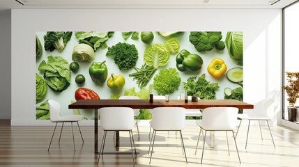 Wallpapers Custom 3d Wallpaper Various Kinds Of Vegetables And Fruit Food Murals For Kitchen Restaurant Background Decorative