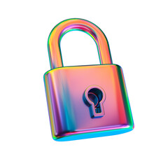 Chrome basketball ball with retro gradient colors. 3d rendering. Isolated on white.