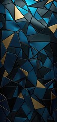 Geometric elegance wallpaper bold graphic illustration - Generative AI.