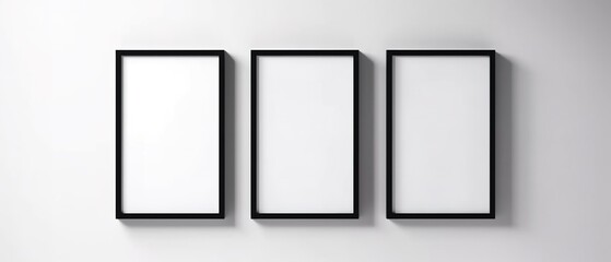 Empty frames with copy space.