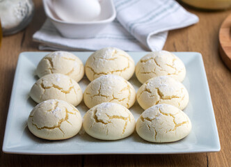 Traditional Delicious Turkish dessert; flour cookie (un kurabiyesi)