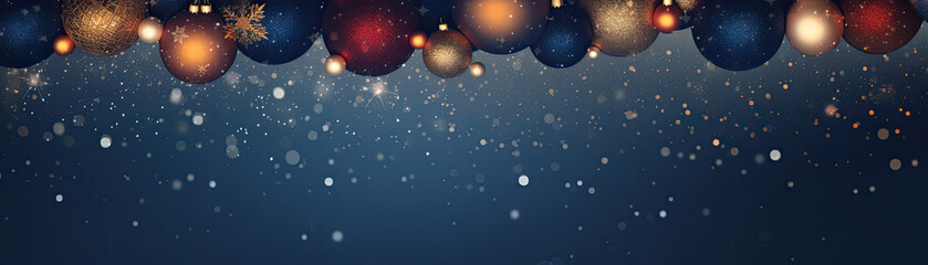 Panoramic christmas concept background
