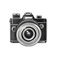 Camera Icon Cartoon with transparent background