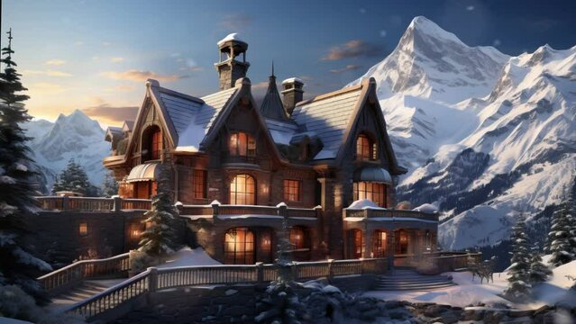 the atmosphere of a mountain resort mountain getaways and outdoor activities.
