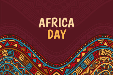 Hand drawn pattern Africa day background © Jobzdesign (CF : 84)