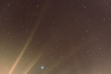 Abstract background of celestial stars, blurred wallpaper of the Milky Way at night, is a natural...