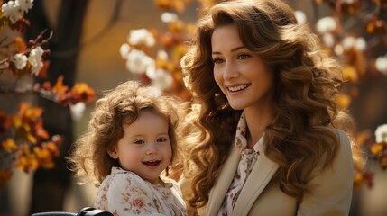 Mom Baby Walk Spring Park Family, HD, Background Wallpaper, Desktop Wallpaper