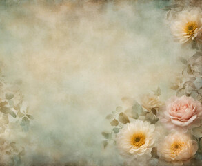 Fine art texture. Old abstract oil painted background. Background for photo studio with wooden table and backdrop