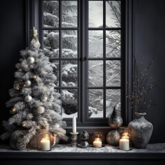 Winter Christmas or New Year decoration