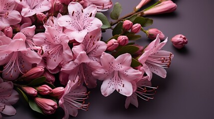 High Angle View Pink Azalea Flowers, HD, Background Wallpaper, Desktop Wallpaper