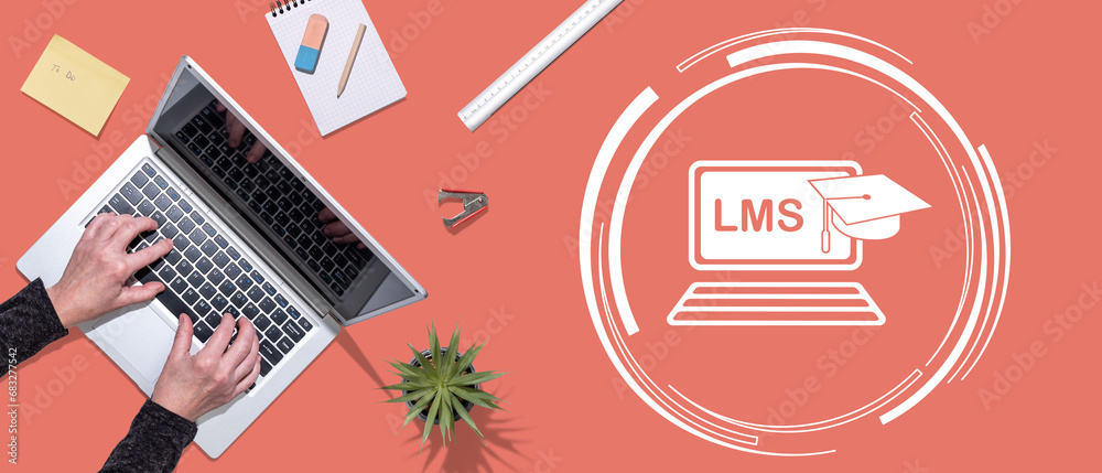 Canvas Prints concept of lms