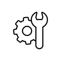 Fix icon vector. Repair illustration sign. Service center symbol. Update logo.