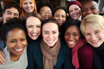 Diverse Individuals United Under A Banner Of Togetherness. Сoncept Inclusive Communities, Unity In Diversity, Building Bridges, Embracing Differences