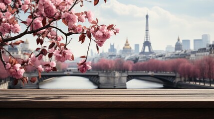 Eiffel Tower Blossom Magnolias Paris Spring, HD, Background Wallpaper, Desktop Wallpaper