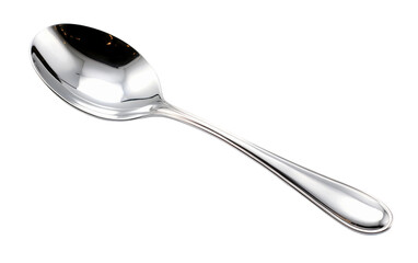 Bowl of Polished Spoon Isolated on Transparent Background PNG.