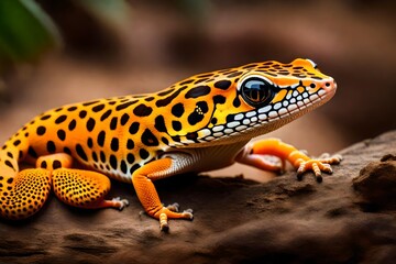 Obraz premium lizard on a rock