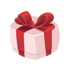 Holiday gift box. Vector illustration.