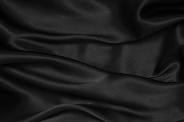 Black fabric textile texture background