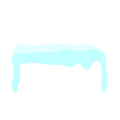 snow minimalism illustration isolated on white transparent background for winter cold cool ice block landscape pile of snow