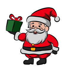 santa claus with gifts