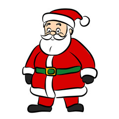 cartoon santa claus
