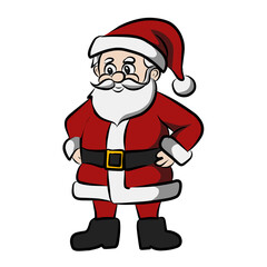 santa claus with a gift