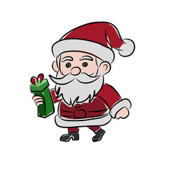 santa claus with bag