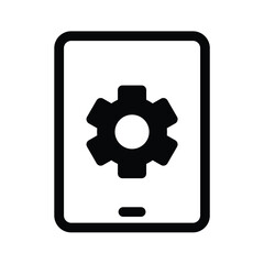 Tablet icon and his actions