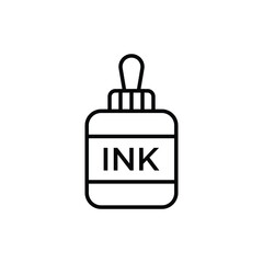 Ink Bottle Icon Vector Design Template