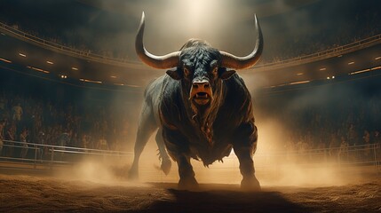 A cowboy's incredible display of courage as he tames a wild bull