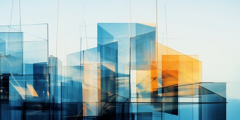 Multiple exposure of modern abstract glass architecture
Multiple exposure of modern abstract glass...