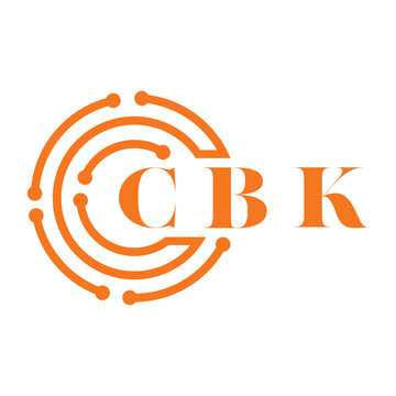CBK letter design. CBK letter technology logo design on white background. CBK Monogram logo design for entrepreneur and business