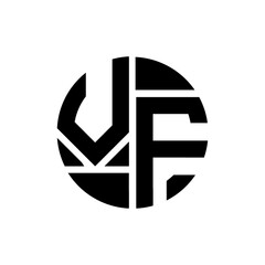 VF letter logo creative design. VF unique design.
