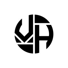 VH letter logo creative design. VH unique design.
