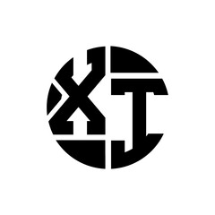 XI letter logo creative design. XI unique design.
